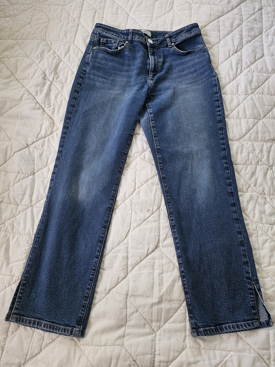 LOFT Denim - LOFT - Curvy Straight Split Ankle Jeans- Size 6